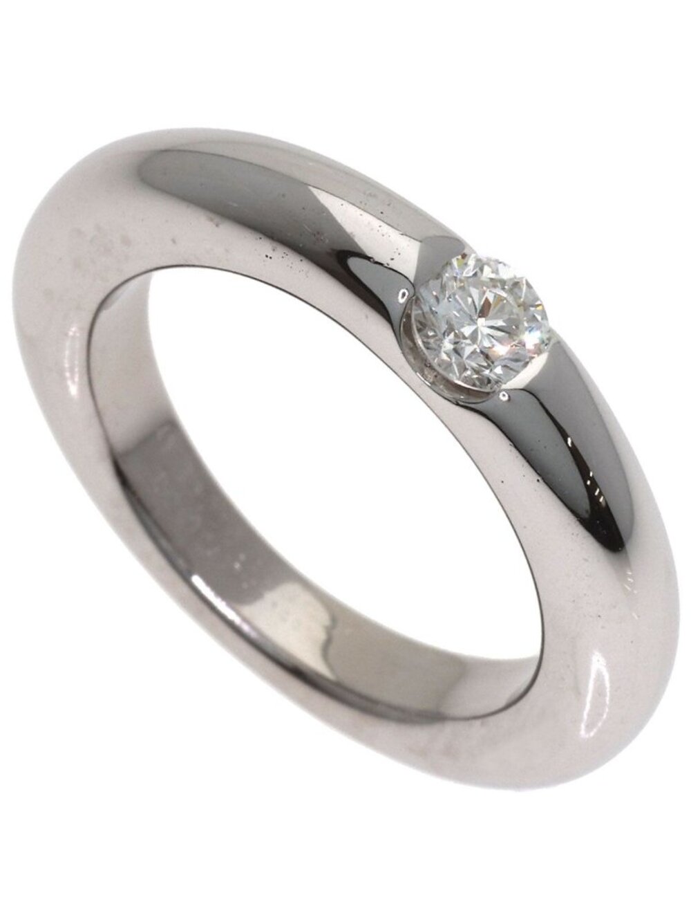 Cartier Ellipse Diamond 49 Ring 18K White Gold